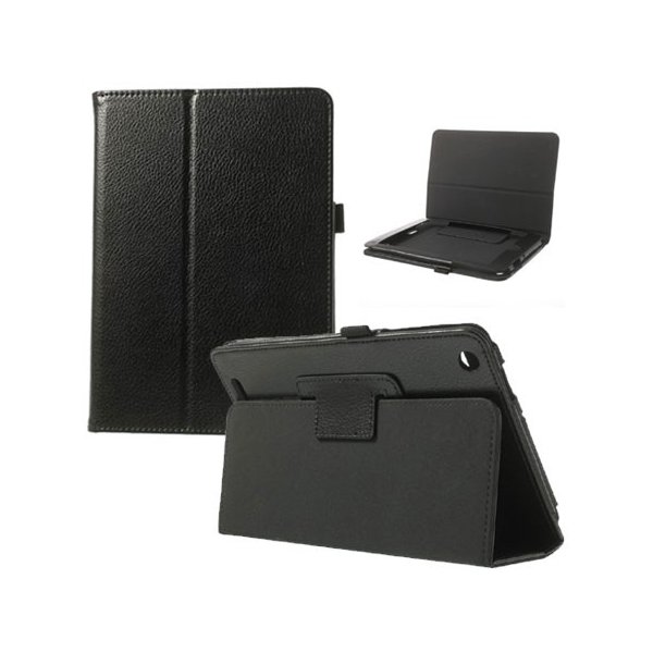 CUSTODIA BOOK ORIZZONTALE PELLE per ACER ICONIA A1-830 7.9, 7,9" POLLICI CON STAND E PORTA PENNA COLORE NERO