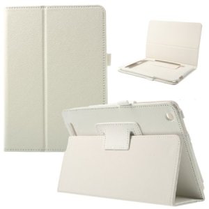 CUSTODIA BOOK ORIZZONTALE PELLE per ACER ICONIA A1-830 7.9, 7,9" POLLICI CON STAND E PORTA PENNA COLORE BIANCO