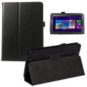 CUSTODIA BOOK ORIZZONTALE PELLE per ASUS VivoTab NOTE 8, M80TA, 8" POLLICI CON STAND E PORTA PENNA COLORE NERO