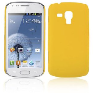 CUSTODIA BACK RIGIDA per SAMSUNG S7562 GALAXY S DUOS, S7560 GALAXY TREND, S7580 COLORE GIALLO