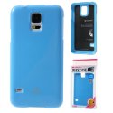 CUSTODIA GEL TPU SILICONE per SAMSUNG G900F GALAXY S5, S5 NEO COLORE AZZURRO LUCIDO CON GLITTER ALTA QUALITA' MERCURY BLISTER