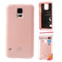 CUSTODIA GEL TPU SILICONE per SAMSUNG G900F GALAXY S5, S5 NEO G903F COLORE ROSA LUCIDO CON GLITTER ALTA QUALITA' MERCURY BLISTER