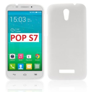 CUSTODIA BACK RIGIDA per ALCATEL ONE TOUCH POP S7, OT-7045 COLORE BIANCO