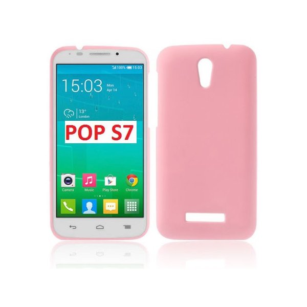 CUSTODIA BACK RIGIDA per ALCATEL ONE TOUCH POP S7, OT-7045 COLORE ROSA