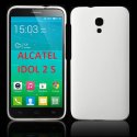 CUSTODIA BACK RIGIDA per ALCATEL ONE TOUCH IDOL 2S 6050 COLORE BIANCO