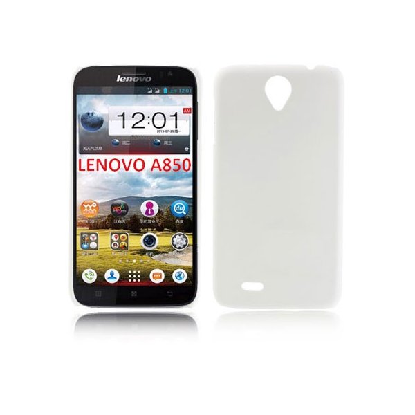 CUSTODIA BACK RIGIDA per LENOVO LEPHONE A850 COLORE BIANCO