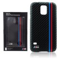 CUSTODIA BACK RIGIDA CARBON BMW BMHCS5MC per SAMSUNG G900 GALAXY S5 COLORE NERO BLISTER