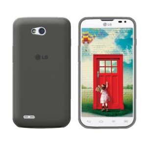 CUSTODIA GEL TPU SILICONE per LG L80 DUAL, D380 COLORE NERO