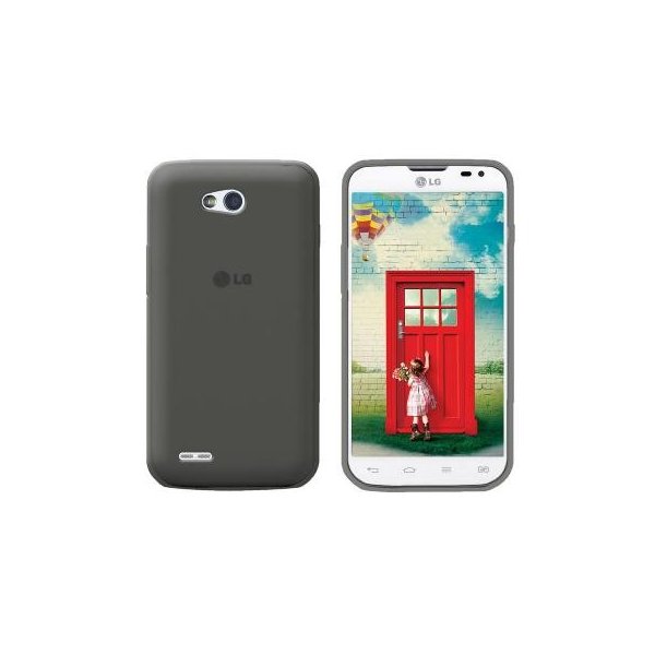 CUSTODIA GEL TPU SILICONE per LG L80 DUAL, D380 COLORE NERO