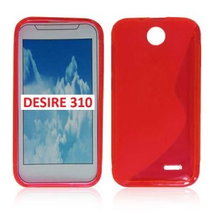 CUSTODIA GEL TPU SILICONE DOUBLE per HTC DESIRE 310 COLORE ROSSO