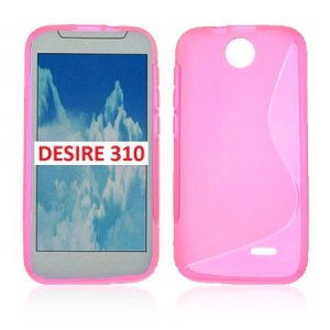 CUSTODIA GEL TPU SILICONE DOUBLE per HTC DESIRE 310 COLORE ROSA