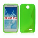 CUSTODIA GEL TPU SILICONE DOUBLE per HTC DESIRE 310 COLORE VERDE