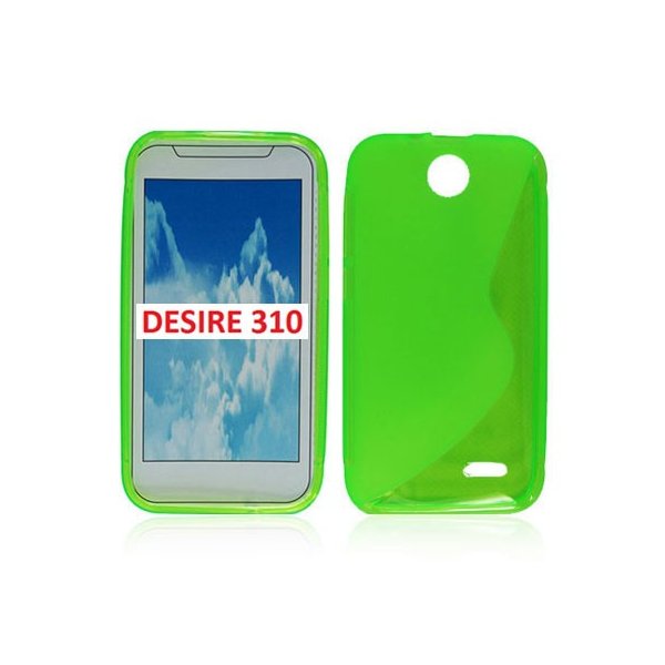 CUSTODIA GEL TPU SILICONE DOUBLE per HTC DESIRE 310 COLORE VERDE