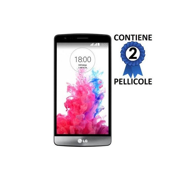 PELLICOLA PROTEGGI DISPLAY per LG G3s D722, G3 MINI CONFEZIONE 2 PEZZI