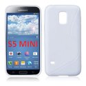 CUSTODIA GEL TPU SILICONE DOUBLE per SAMSUNG G800 GALAXY S5 MINI COLORE BIANCO