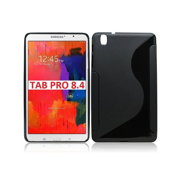 CUSTODIA GEL TPU SILICONE DOUBLE per SAMSUNG GALAXY TAB PRO 8.4 COLORE NERO