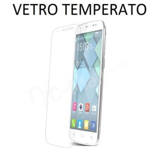 PELLICOLA PROTEGGI DISPLAY VETRO TEMPERATO per ALCATEL ONE TOUCH POP C7, ONE TOUCH POP C7 DUAL SIM