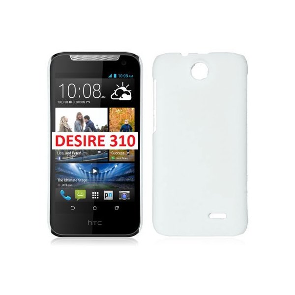 CUSTODIA BACK RIGIDA per HTC DESIRE 310 COLORE BIANCO