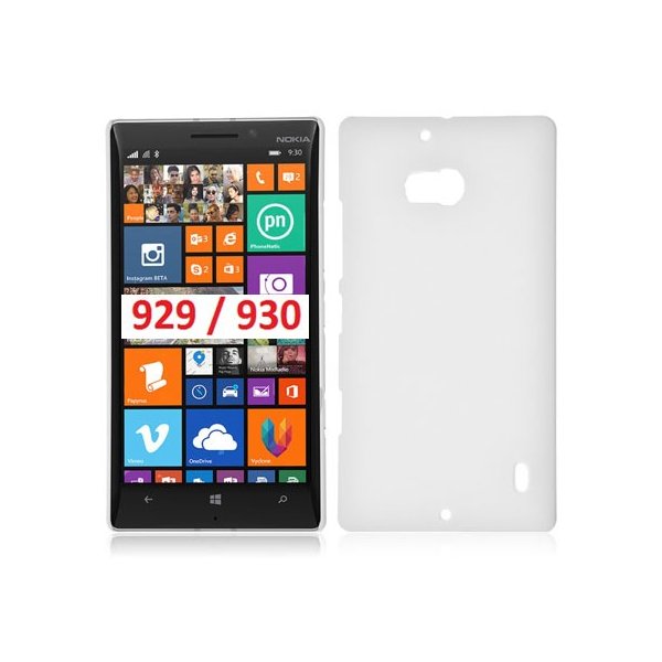 CUSTODIA BACK RIGIDA per NOKIA LUMIA ICON 929, LUMIA 930 COLORE BIANCO