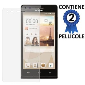 PELLICOLA PROTEGGI DISPLAY per HUAWEI ASCEND G6 LTE 4G, ASCEND P7 MINI CONFEZIONE 2 PEZZI