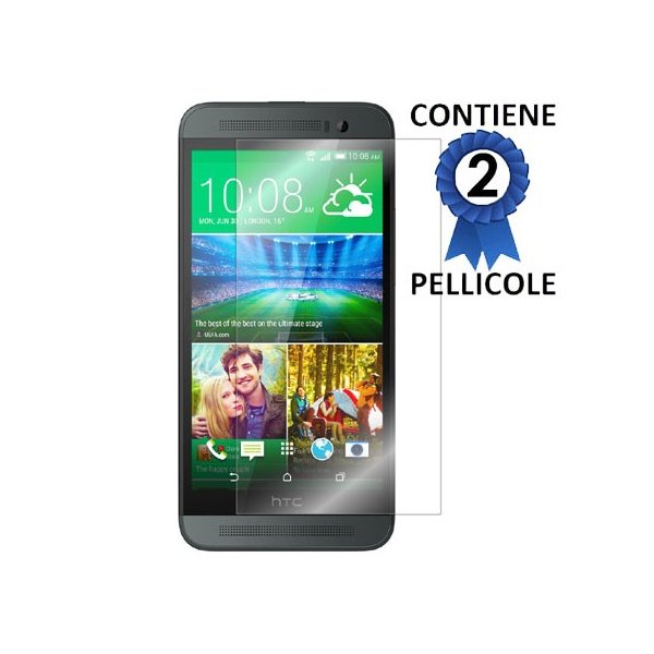 PELLICOLA PROTEGGI DISPLAY per HTC ONE E8 CONFEZIONE 2 PEZZI