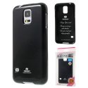 CUSTODIA GEL TPU SILICONE per SAMSUNG G800 GALAXY S5 MINI COLORE NERO LUCIDO CON GLITTER ALTA QUALITA' MERCURY BLISTER