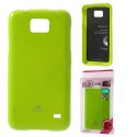 CUSTODIA GEL TPU SILICONE per SAMSUNG I9100 GALAXY S2, I9105 GALAXY S2 PLUS VERDE LUCIDO CON GLITTER ALTA QUALITA' MERCURY