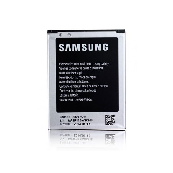 BATTERIA ORIGINALE per SAMSUNG G3500 GALAXY CORE PLUS 1800  mAh LI-ION CON TECNOLOGIA NFC EB-B185BEBECWW BULK