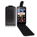 CUSTODIA FLIP VERTICALE PELLE per ARCHOS 50 PLATINUM 5" POLLICI CON INTERNO IN TPU SILICONE COLORE NERO