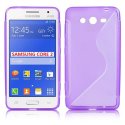 CUSTODIA GEL TPU SILICONE DOUBLE per SAMSUNG G355 GALAXY CORE 2 DUOS COLORE VIOLA