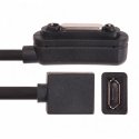 ADATTATORE MAGNETICO per SONY XPERIA Z1, XPERIA Z ULTRA CON ENTRATA MICRO USB FEMMINA CON CAVO COLORE NERO (SOLO CARICA)