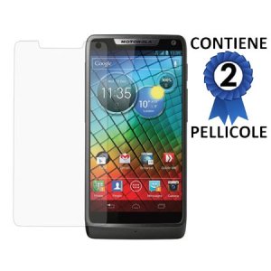 PELLICOLA PROTEGGI DISPLAY per MOTOROLA RAZR D3 XT919 CONFEZIONE 2 PEZZI