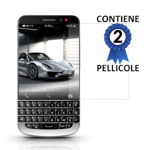 PELLICOLA PROTEGGI DISPLAY per BLACKBERRY Q30 CONFEZIONE 2 PEZZI