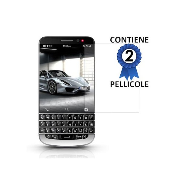 PELLICOLA PROTEGGI DISPLAY per BLACKBERRY Q30 CONFEZIONE 2 PEZZI