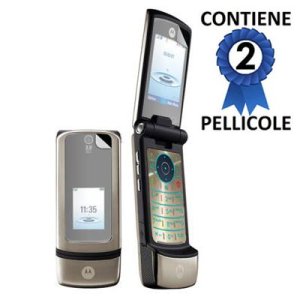 PELLICOLA PROTEGGI DISPLAY per MOTOROLA KRZR K3 CONFEZIONE 2 PEZZI