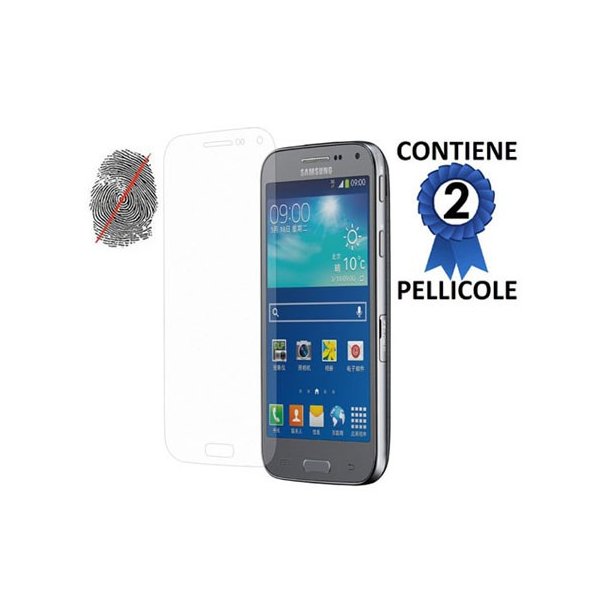 PELLICOLA PROTEGGI DISPLAY ANTI IMPRONTA per SAMSUNG G3858 GALAXY BEAM 2 CONFEZIONE 2 PEZZI