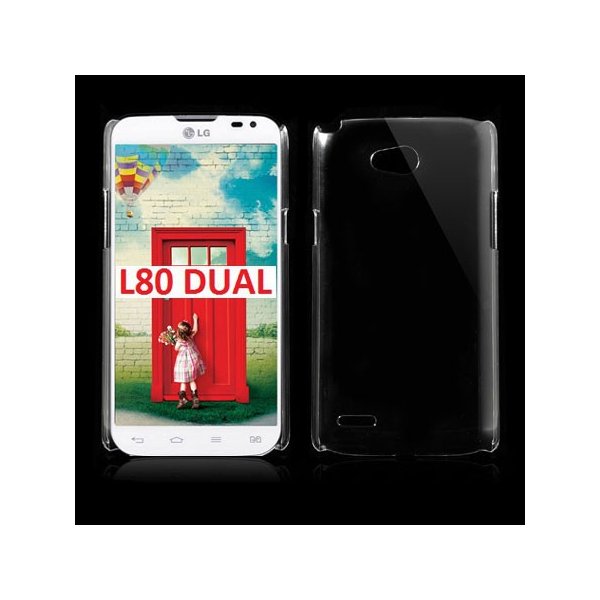 CUSTODIA COVER CRYSTAL TRASPARENTE per LG L80 DUAL, D380