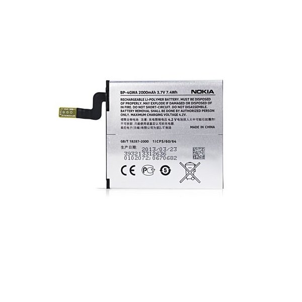 BATTERIA ORIGINALE NOKIA BP-4GWA per NOKIA LUMIA 720, LUMIA 625 - 2000mAh LI-ION BULK