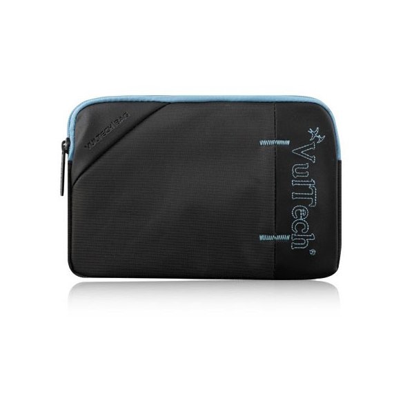 CUSTODIA UNIVERSALE IN TESSUTO IMBOTTITA per TABLET FINO A 8" POLLICI COLORE NERO CHIUSURA CON ZIP VULTECH