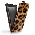 CUSTODIA FLIP VERTICALE SLIM SIMILPELLE per SAMSUNG G900F GALAXY S5, GALAXY S5 NEO G903F, GALAXY S5 PLUS FANTASIA LEOPARDO