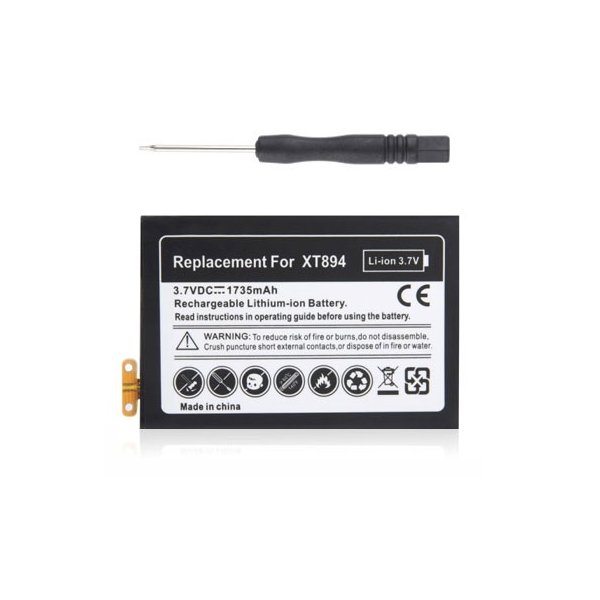 BATTERIA per MOTOROLA DROID 4 XT894 CON CACCIAVITE PER MONTAGGIO 1735 mAh LI-ION