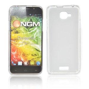 CUSTODIA GEL TPU SILICONE per NGM DYNAMIC MILO COLORE BIANCO TRASPARENTE