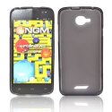 CUSTODIA GEL TPU SILICONE per NGM FORWARD ESCAPE COLORE NERO TRASPARENTE