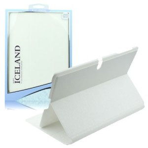 CUSTODIA BOOK ORIZZONTALE per SAMSUNG GALAXY SM-T805 TAB S, SM-T800, SM-T801 10.5" POLLICI CON STAND BIANCO ICELAND BLISTER