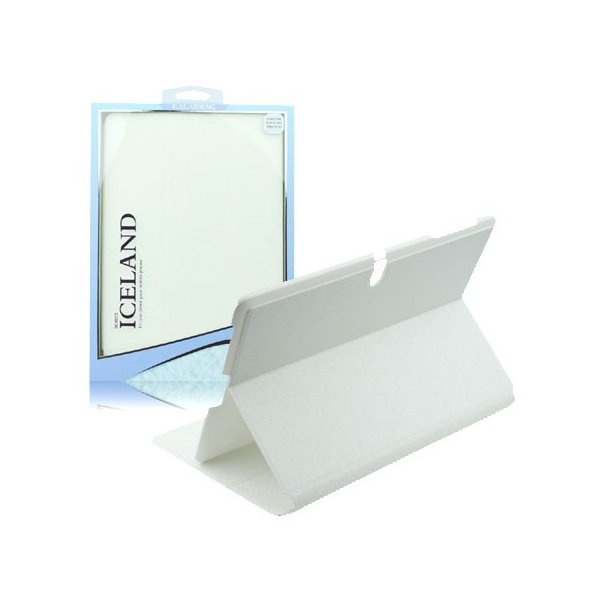 CUSTODIA BOOK ORIZZONTALE per SAMSUNG GALAXY SM-T805 TAB S, SM-T800, SM-T801 10.5" POLLICI CON STAND BIANCO ICELAND BLISTER