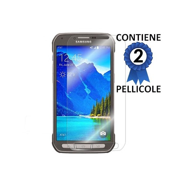 PELLICOLA PROTEGGI DISPLAY per SAMSUNG G870 GALAXY S5 ACTIVE CONFEZIONE 2 PEZZI