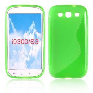 CUSTODIA GEL TPU SILICONE DOUBLE per SAMSUNG I9300 GALAXY S3, I9300i GALAXY S3 NEO COLORE VERDE