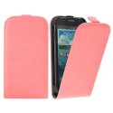 CUSTODIA FLIP VERTICALE SLIM PELLE per SAMSUNG I9080 GALAXY GRAND, I9060 GALAXY GRAND NEO COLORE ROSA