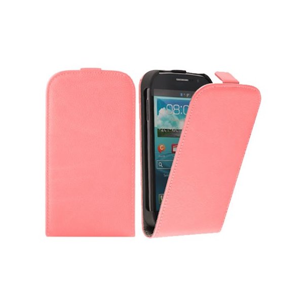 CUSTODIA FLIP VERTICALE SLIM PELLE per SAMSUNG I9080 GALAXY GRAND, I9060 GALAXY GRAND NEO COLORE ROSA