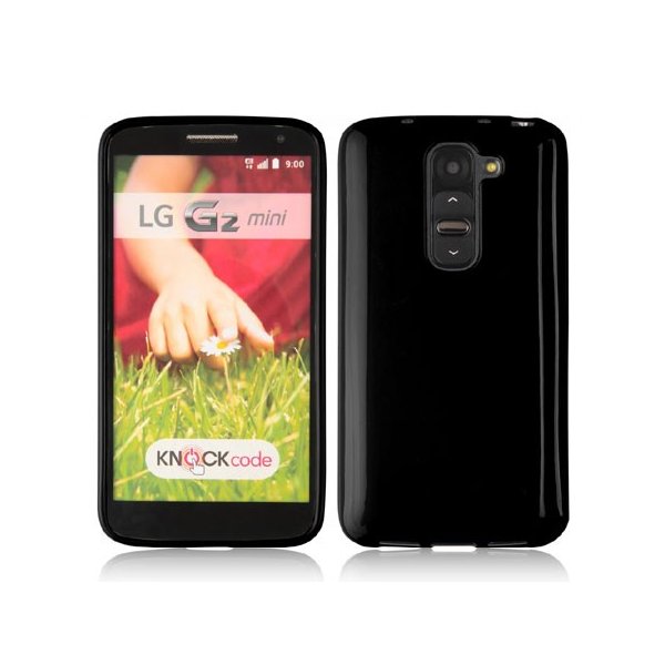 CUSTODIA GEL TPU SILICONE LUCIDA per LG G2 MINI COLORE NERO